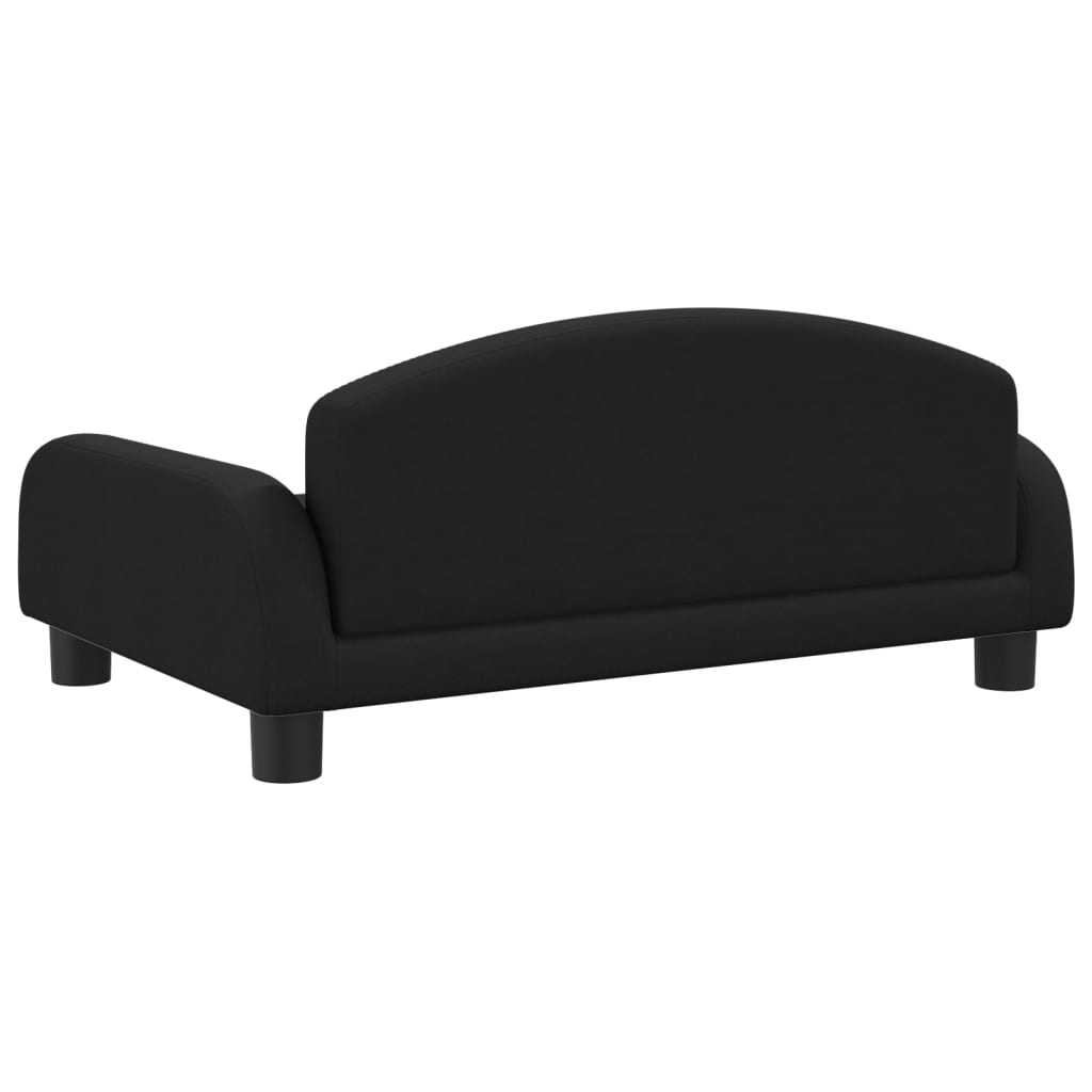 Kindersofa Schwarz 70x45x30 cm Stoff