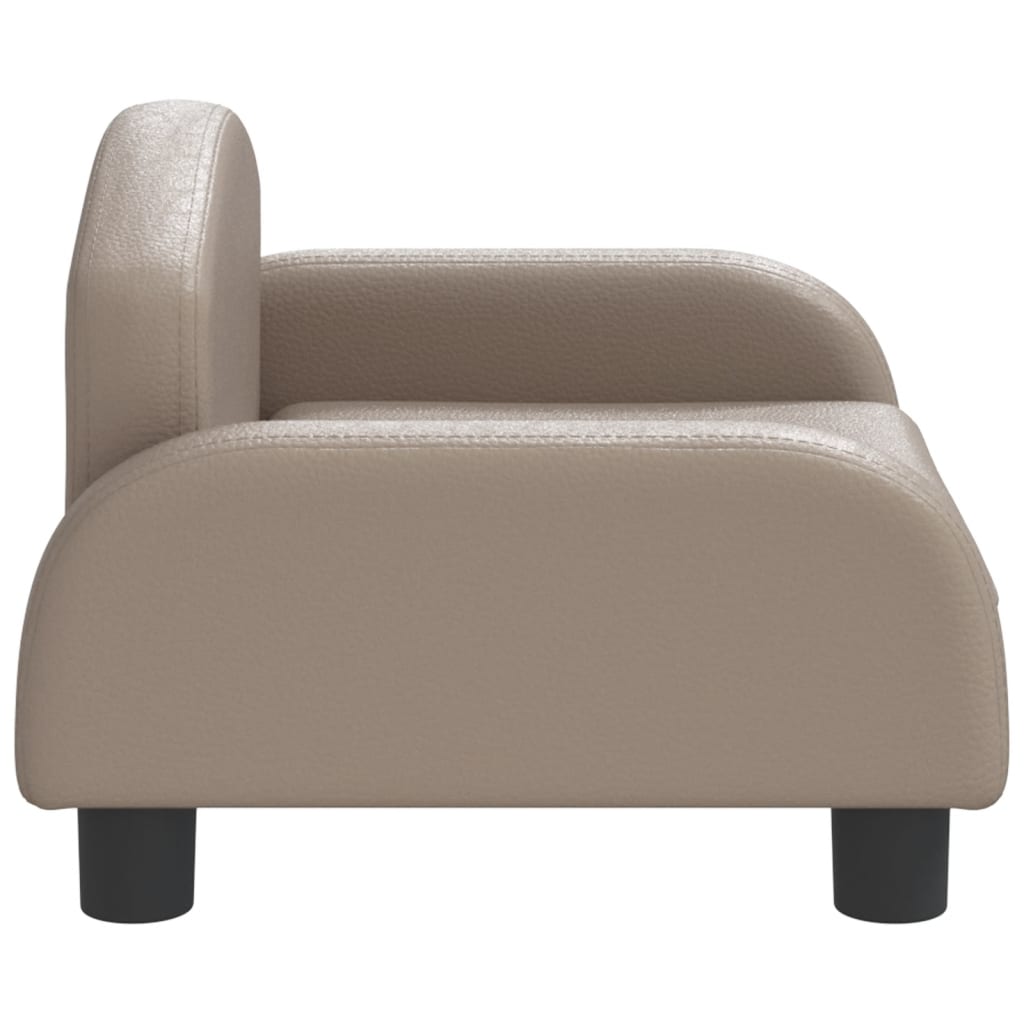 Kindersofa Cappuccino-Braun 50x40x30 cm Kunstleder