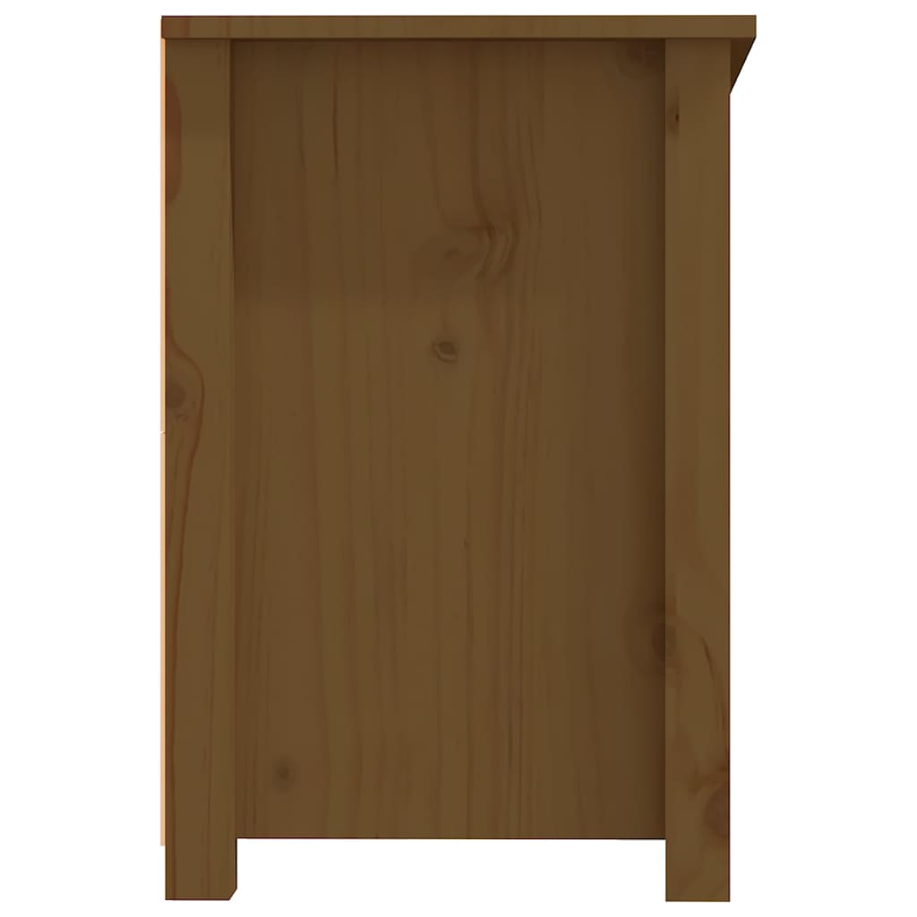 TV-Schrank Honigbraun 114x35x52 cm Massivholz Kiefer