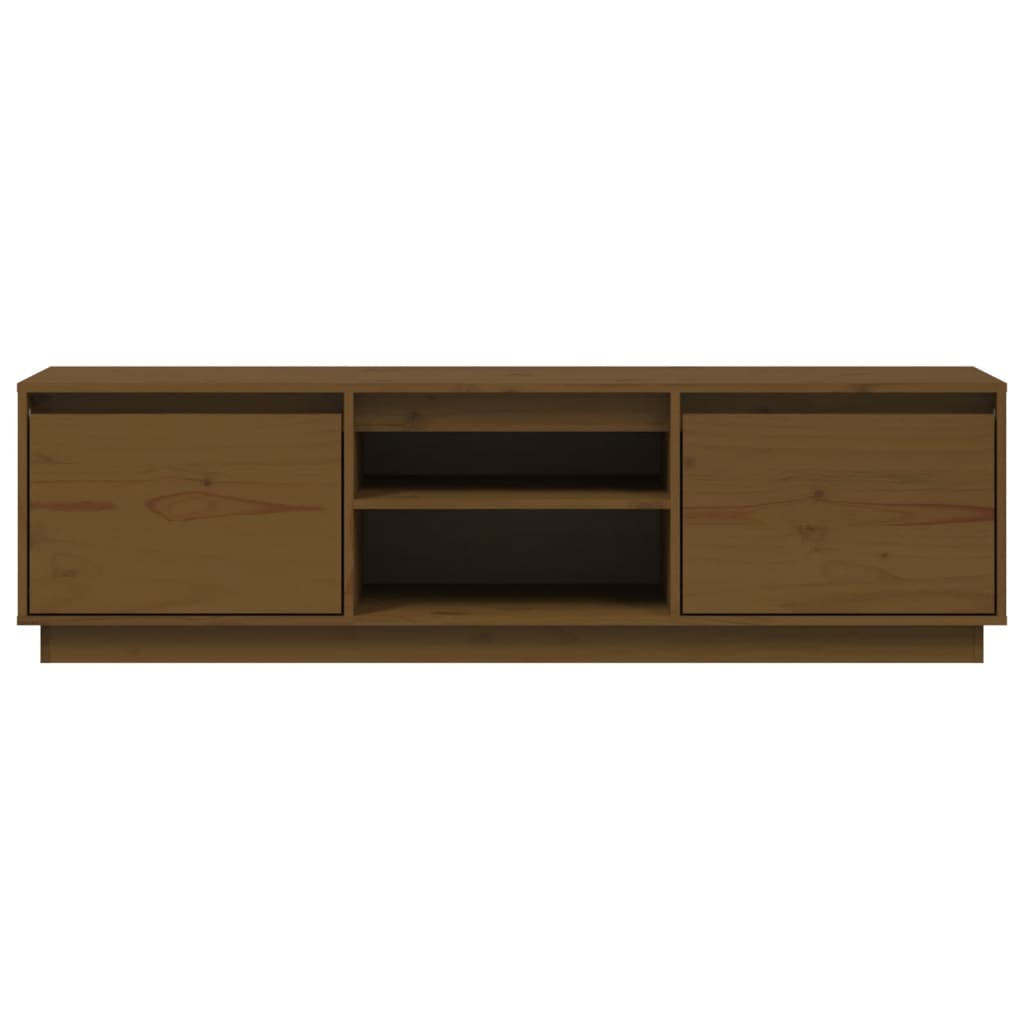 TV-Schrank Honigbraun 140x35x40 cm Massivholz Kiefer