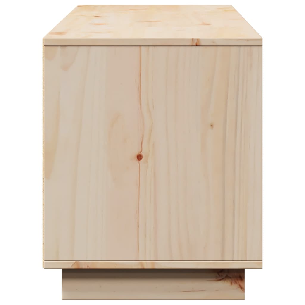 TV-Schrank 156x37x45 cm Massivholz Kiefer