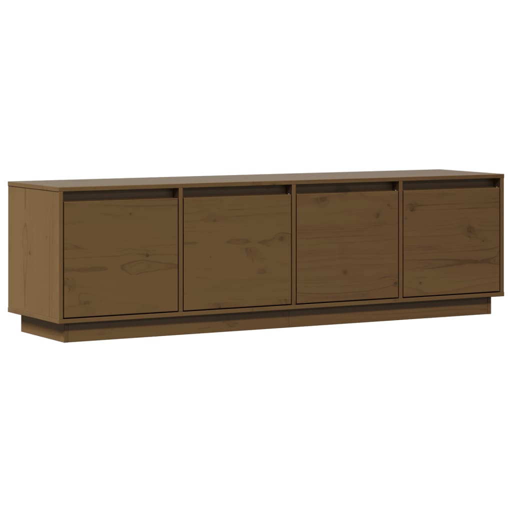 TV-Schrank Honigbraun 156x37x45 cm Massivholz Kiefer