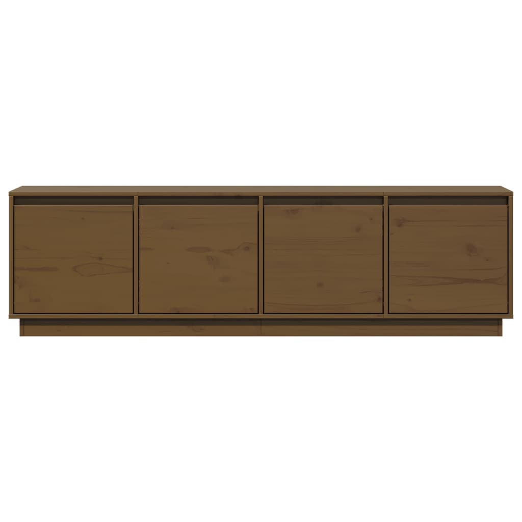 TV-Schrank Honigbraun 156x37x45 cm Massivholz Kiefer