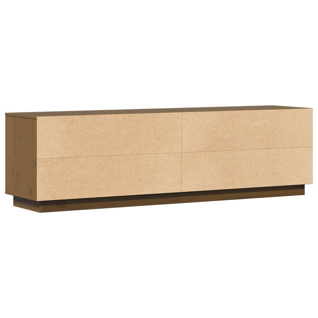 TV-Schrank Honigbraun 156x37x45 cm Massivholz Kiefer