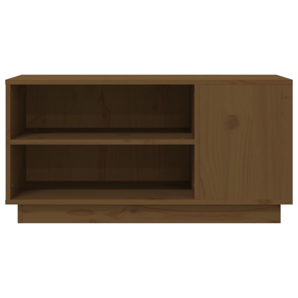 TV-Schrank Honigbraun 80x35x40,5 cm Massivholz Kiefer