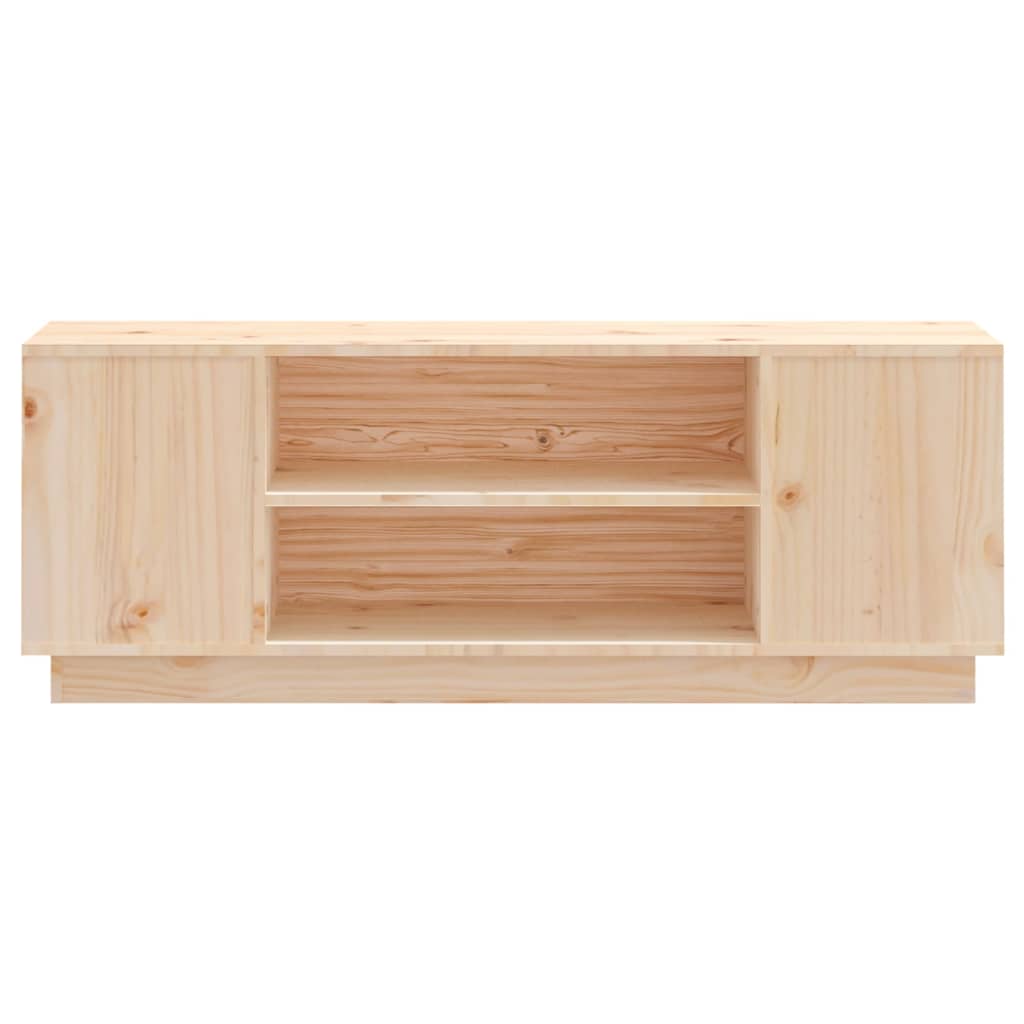 TV-Schrank 110x35x40,5 cm Massivholz Kiefer