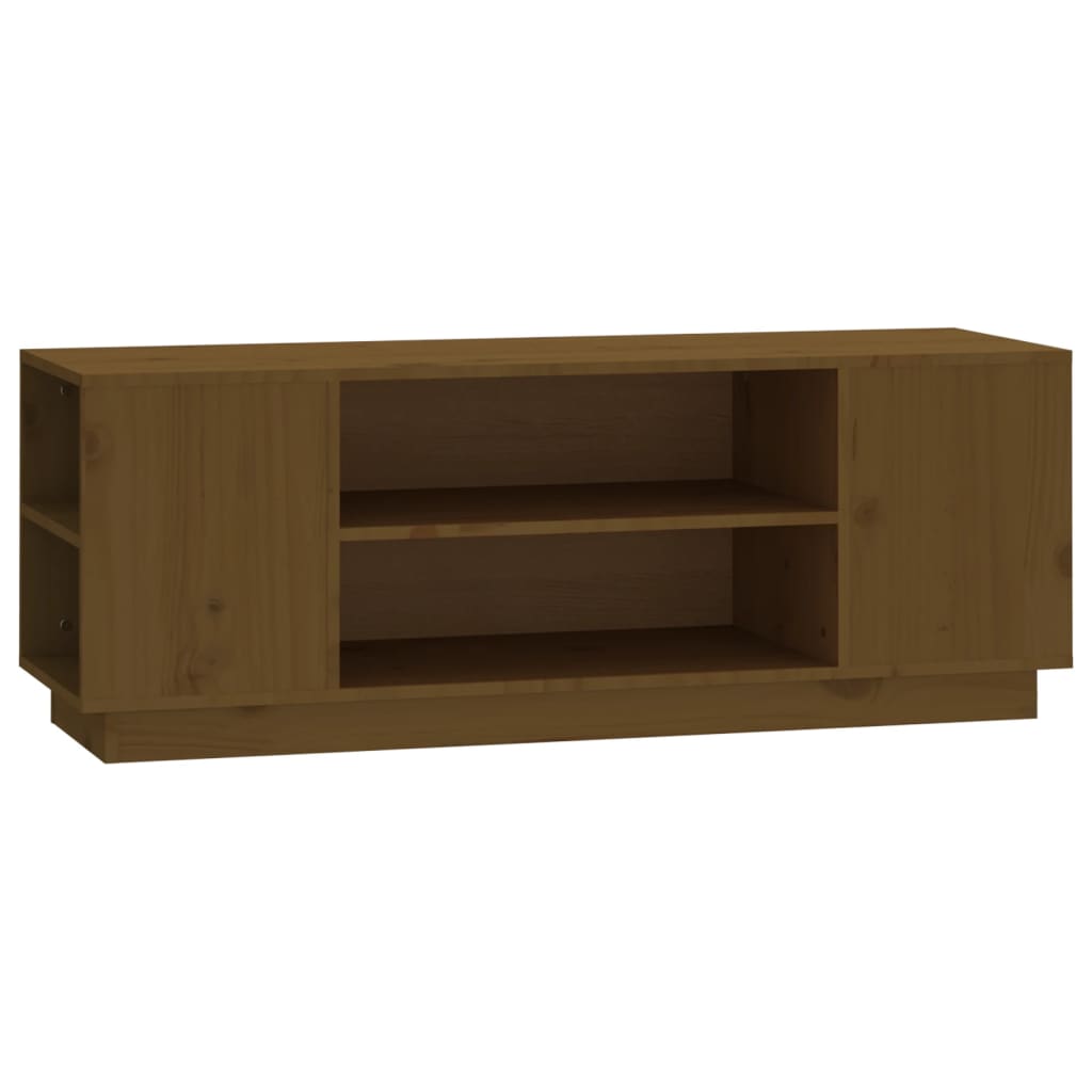 TV-Schrank Honigbraun 110x35x40,5 cm Massivholz Kiefer