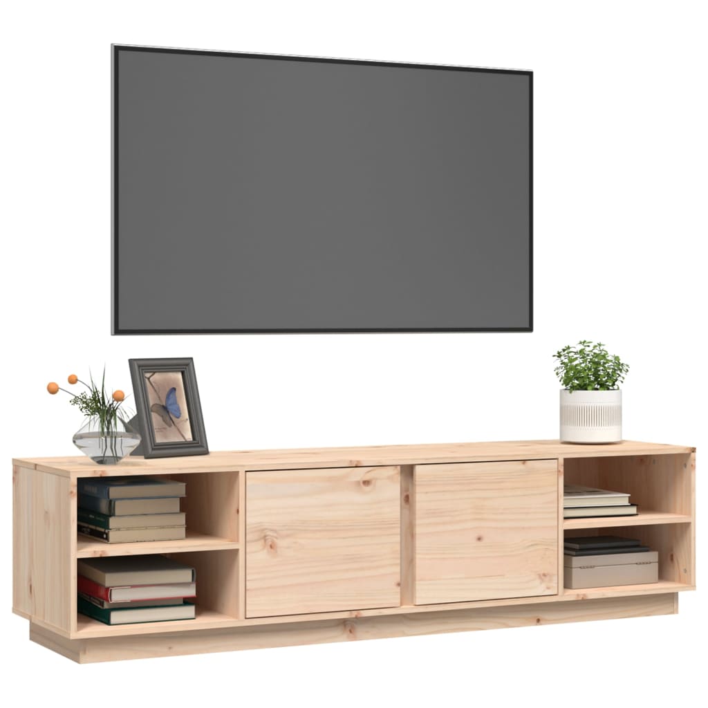 TV-Schrank 156x40x40 cm Massivholz Kiefer