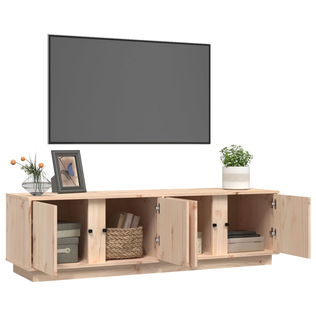 TV-Schrank 140x40x40 cm Massivholz Kiefer