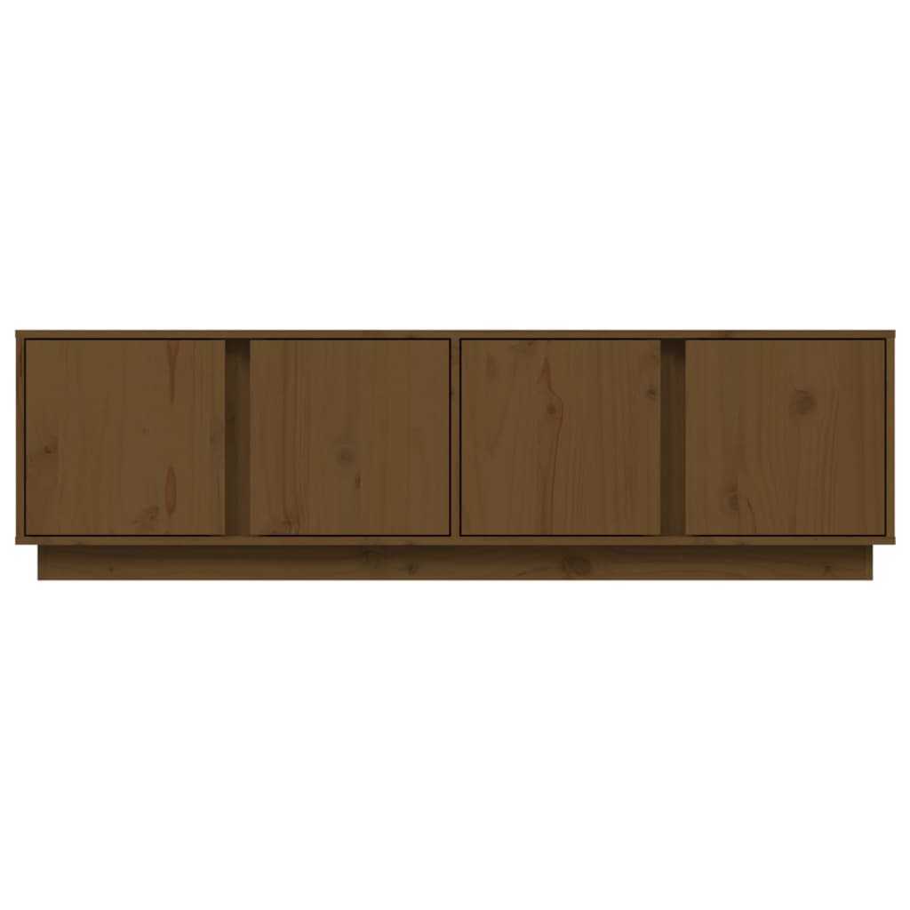 TV-Schrank Honigbraun 140x40x40 cm Massivholz Kiefer