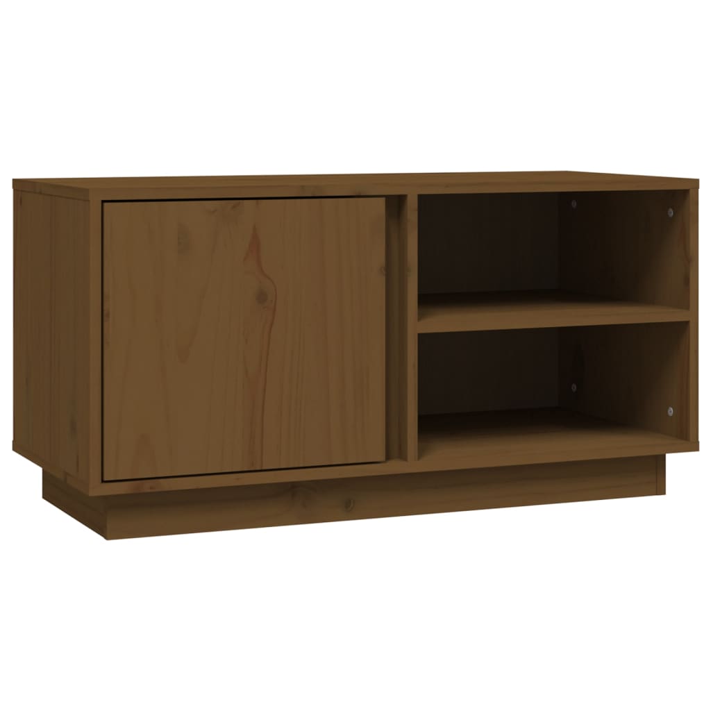 TV-Schrank Honigbraun 80x35x40,5 cm Massivholz Kiefer