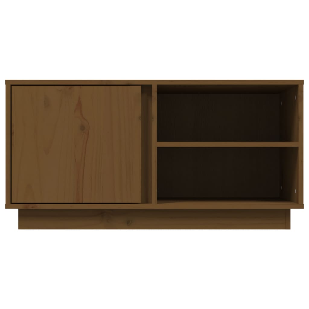 TV-Schrank Honigbraun 80x35x40,5 cm Massivholz Kiefer