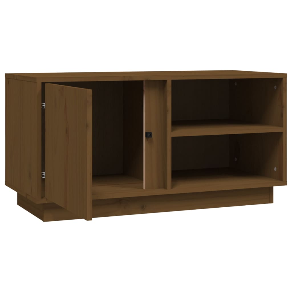 TV-Schrank Honigbraun 80x35x40,5 cm Massivholz Kiefer