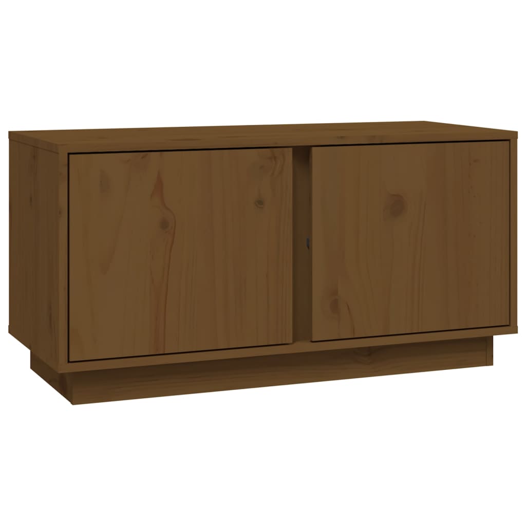 TV-Schrank Honigbraun 80x35x40,5 cm Massivholz Kiefer