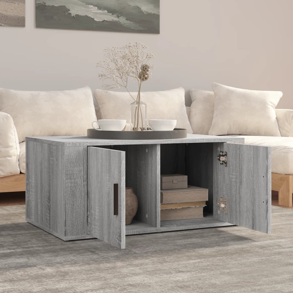 Couchtisch Grau Sonoma 80x50x36 cm Holzwerkstoff