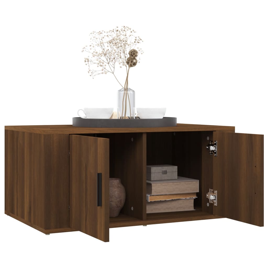 Couchtisch Braun Eichen-Optik 80x50x36 cm Holzwerkstoff