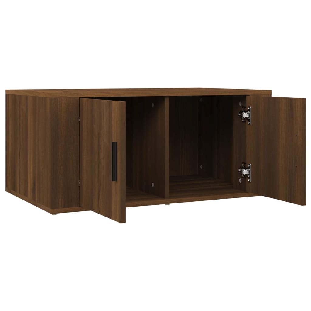 Couchtisch Braun Eichen-Optik 80x50x36 cm Holzwerkstoff