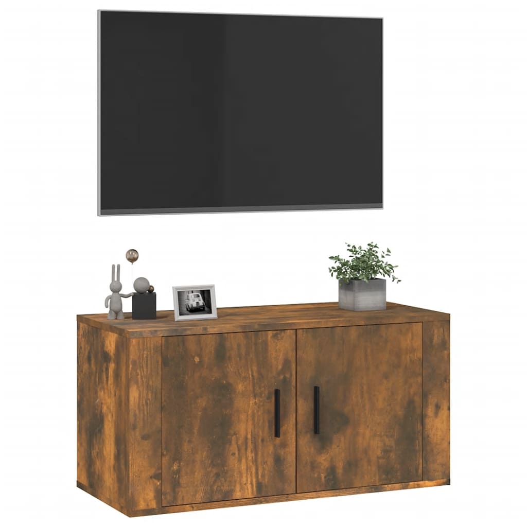 TV-Wandschrank Räuchereiche 80x34,5x40 cm