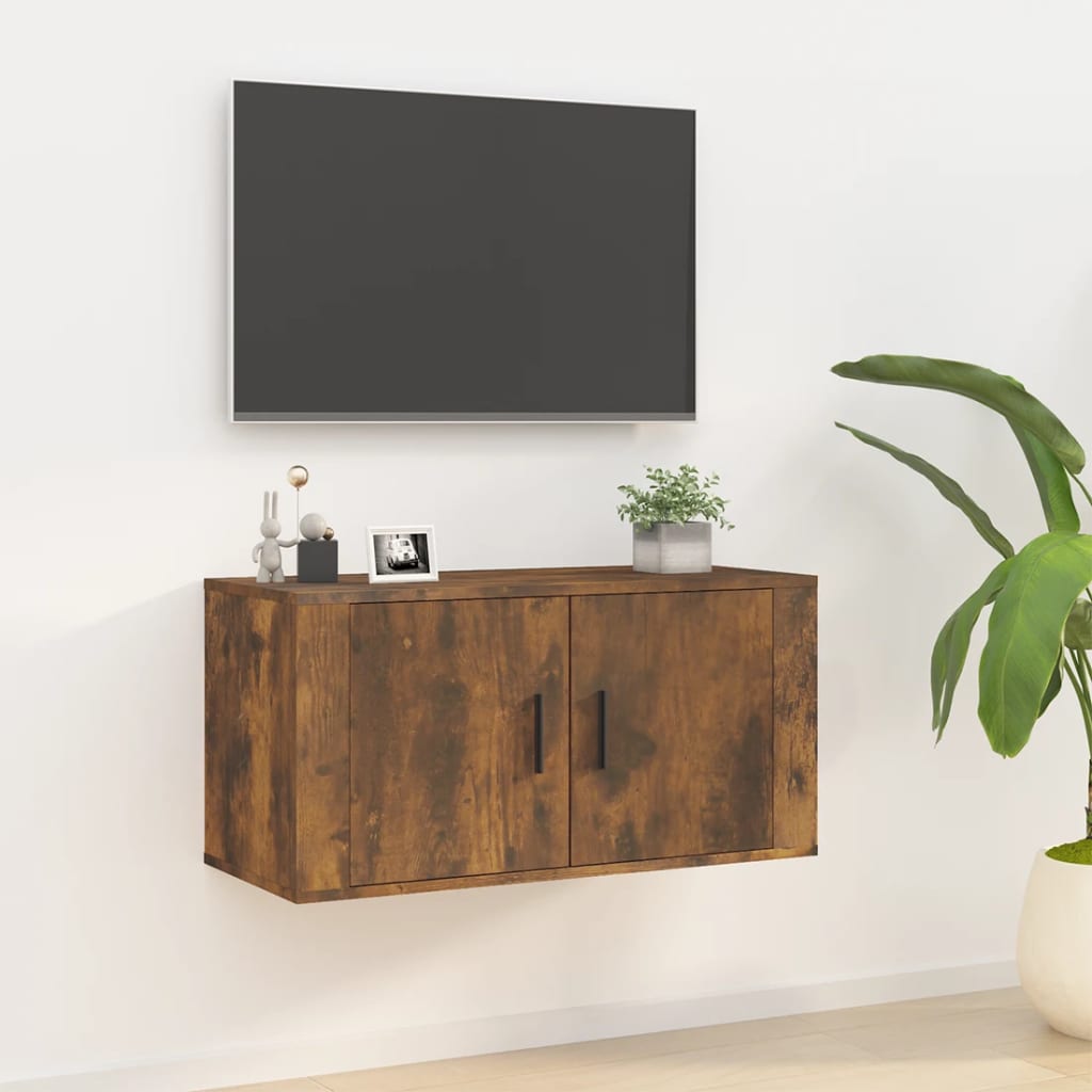 TV-Wandschrank Räuchereiche 80x34,5x40 cm