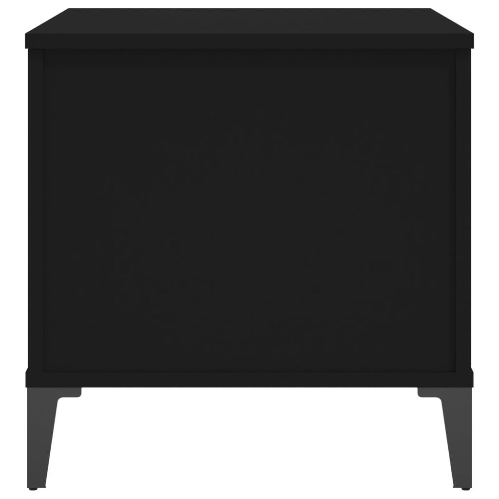 Couchtisch Schwarz 60x44,5x45 cm Holzwerkstoff