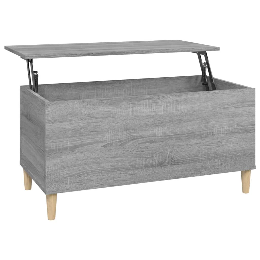 Couchtisch Grau Sonoma 90x44,5x45 cm Holzwerkstoff