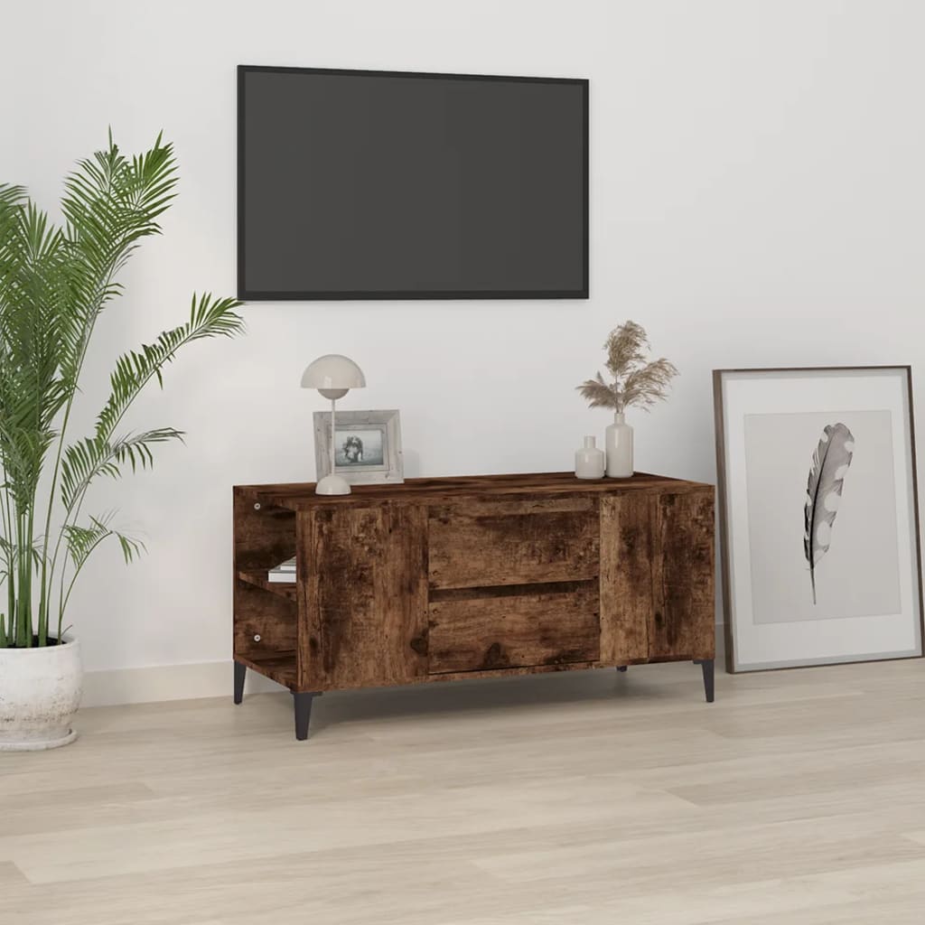 TV-Schrank Räuchereiche 102x44,5x50 cm Holzwerkstoff