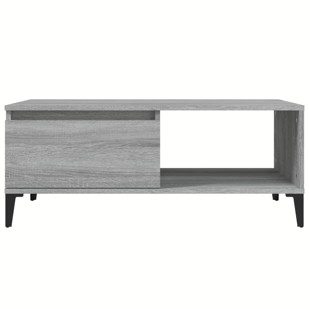 Couchtisch Grau Sonoma 90x50x36,5 cm Holzwerkstoff