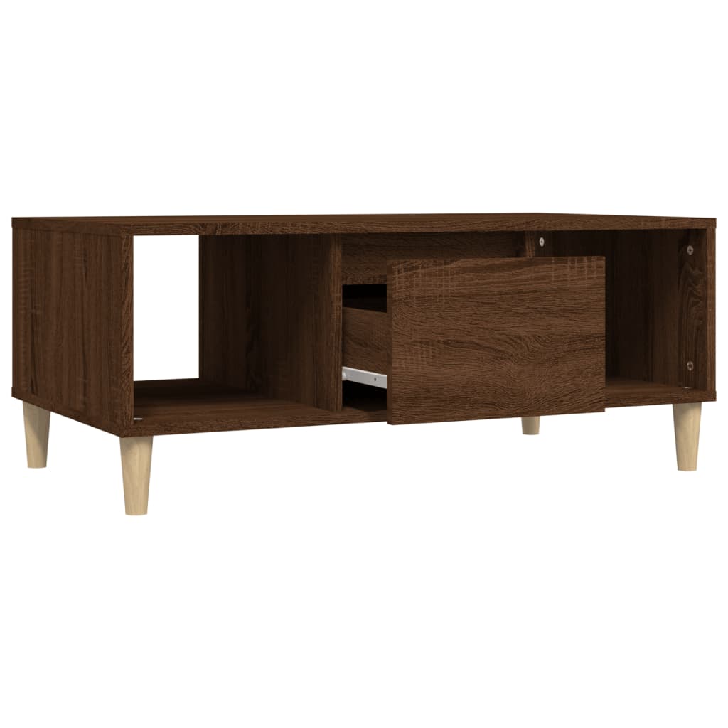 Couchtisch Braun Eichen-Optik 90x50x36,5 cm Holzwerkstoff