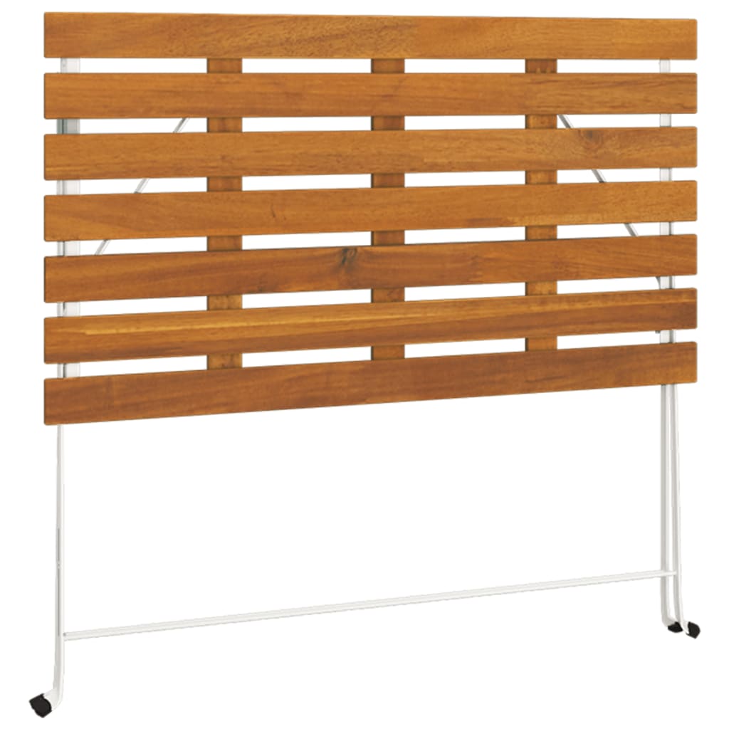 Bistrotisch Klappbar 100x54x71 cm Massivholz Akazie und Stahl