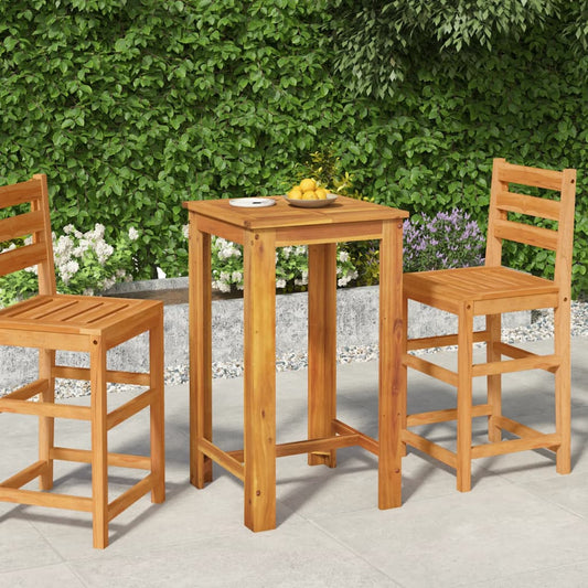 Garten-Bartisch 60x60x105 cm Massivholz Akazie