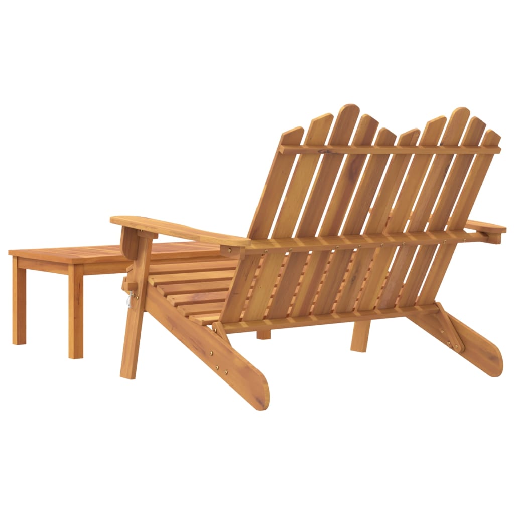 2-tlg. Garten-Lounge-Set Adirondack Massivholz Akazie