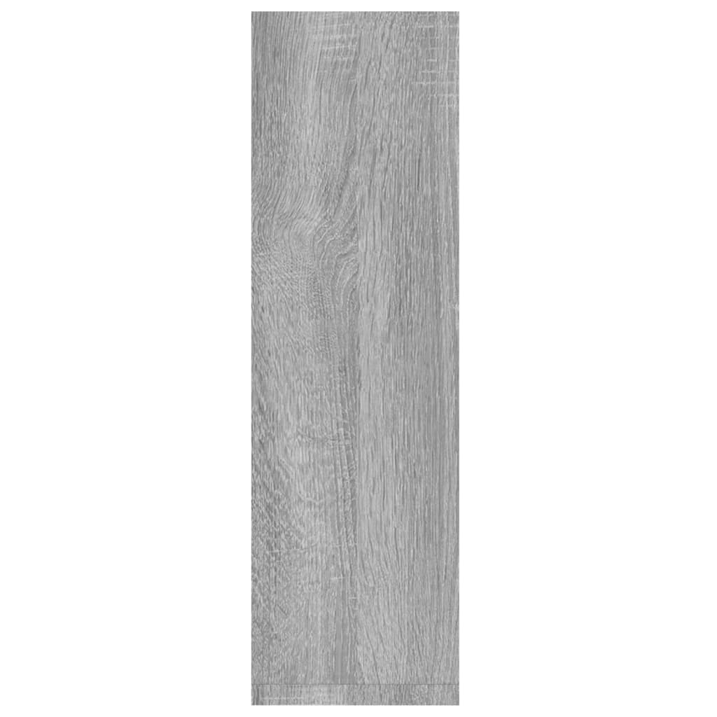 Wandregale 2 Stk. Grau Sonoma 50x15x50 cm Holzwerkstoff