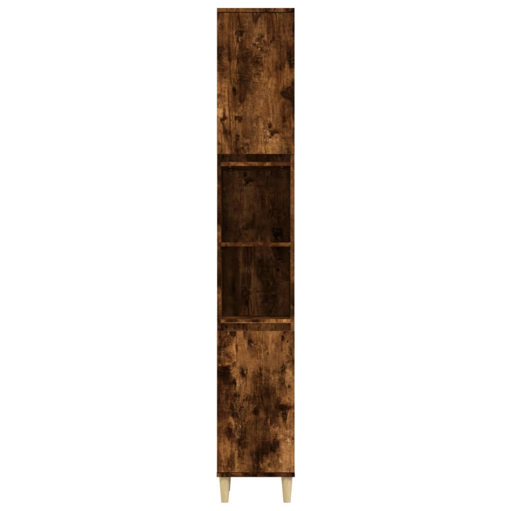 Badschrank Räuchereiche 30x30x190 cm Holzwerkstoff