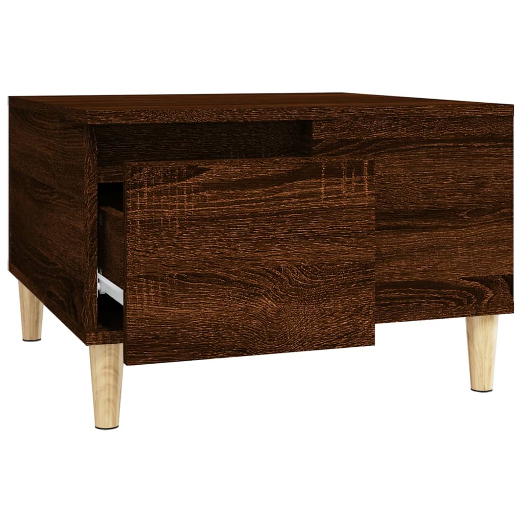 Couchtisch Braun Eichen-Optik 55x55x36,5 cm Holzwerkstoff