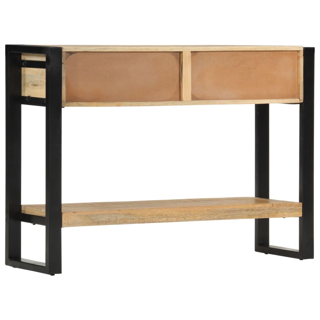 Konsolentisch 110x30x76 cm Raues Massivholz Mango