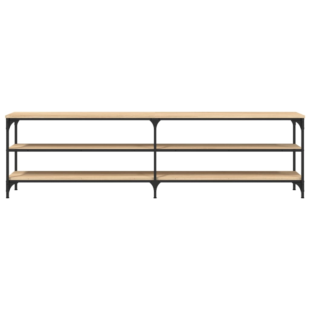 TV-Schrank Sonoma-Eiche 180x30x50 cm Holzwerkstoff und Metall