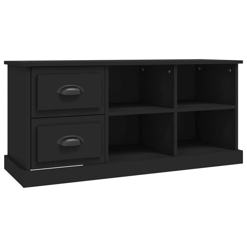 TV-Schrank Schwarz 102x35,5x47,5 cm Holzwerkstoff