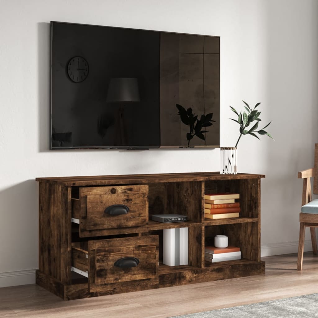 TV-Schrank Räuchereiche 102x35,5x47,5 cm Holzwerkstoff