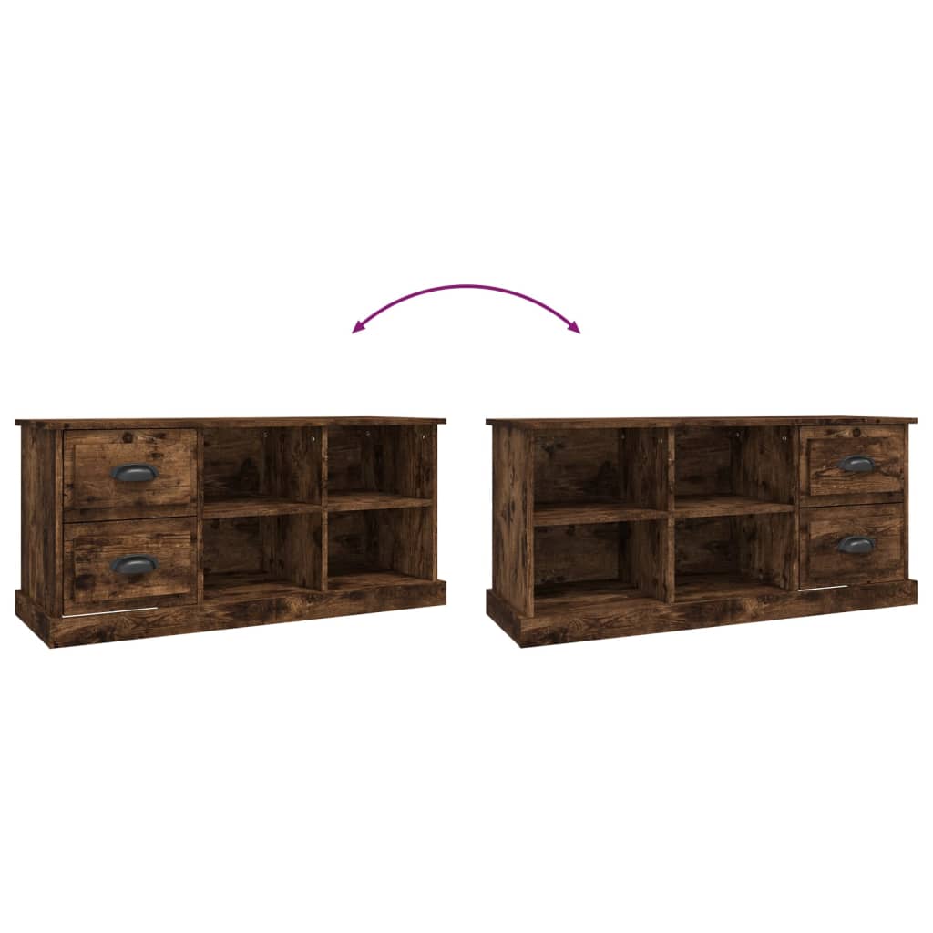 TV-Schrank Räuchereiche 102x35,5x47,5 cm Holzwerkstoff