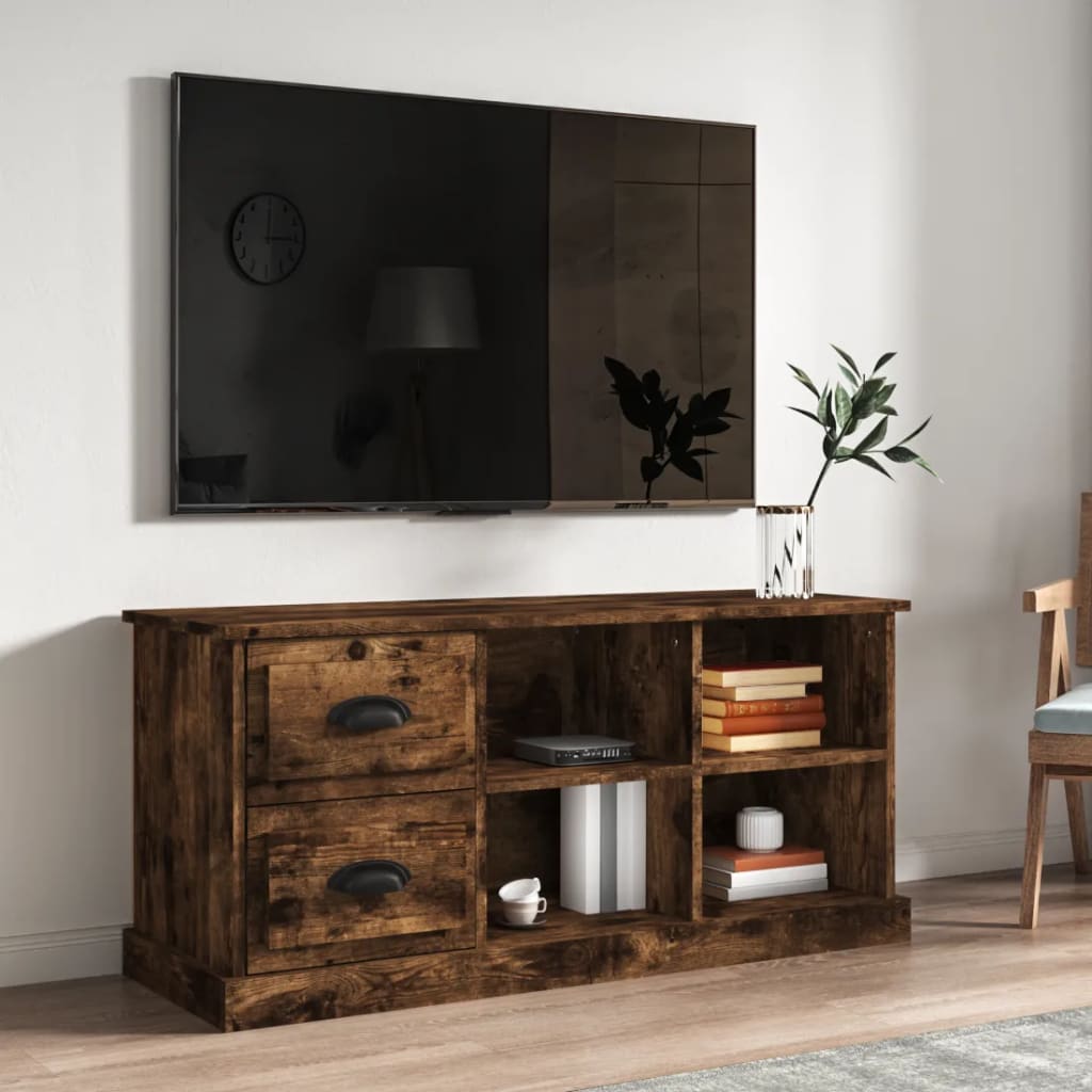 TV-Schrank Räuchereiche 102x35,5x47,5 cm Holzwerkstoff