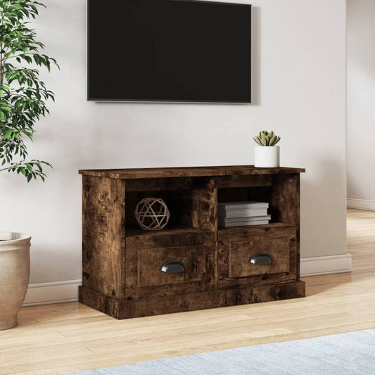 TV-Schrank Räuchereiche 80x35x50 cm Holzwerkstoff