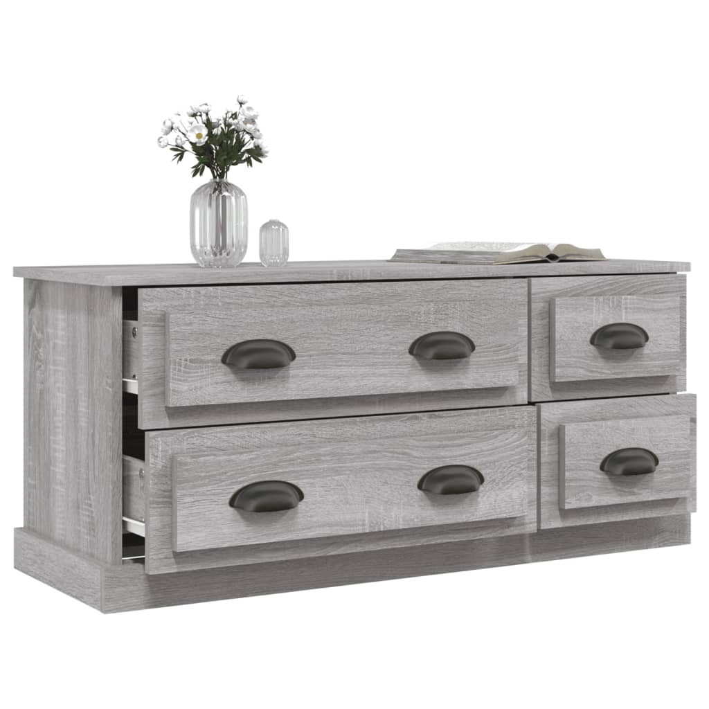 TV-Schrank Grau Sonoma 100x35,5x45 cm Holzwerkstoff