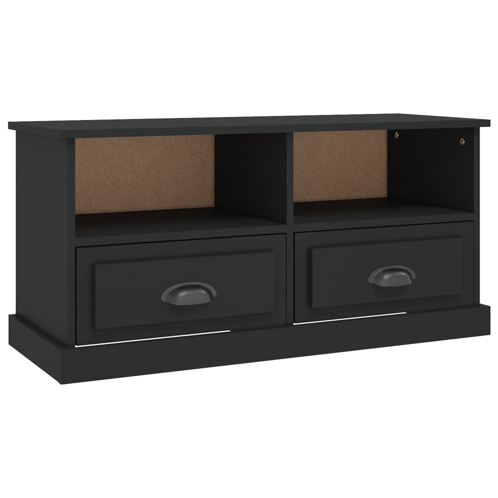 TV-Schrank Schwarz 93x35,5x45 cm Holzwerkstoff