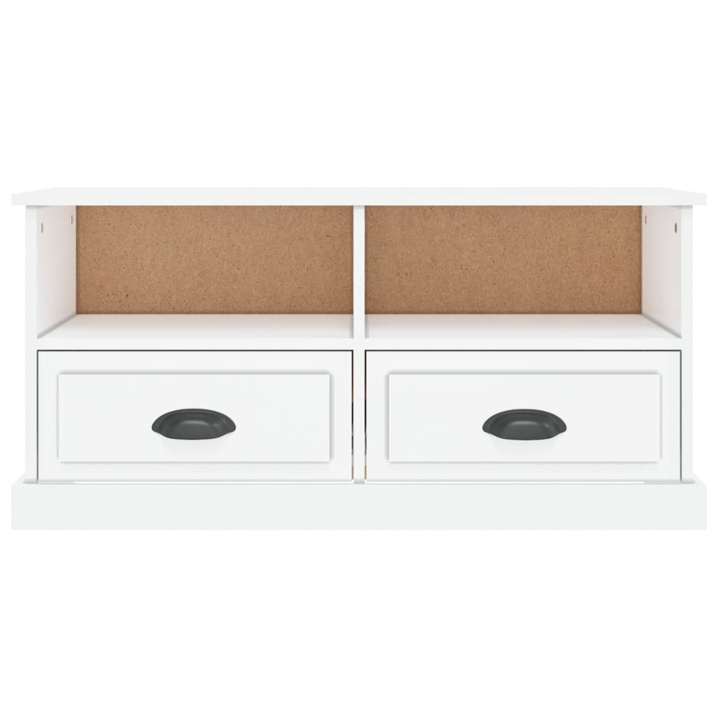 TV-Schrank Hochglanz-Weiß 93x35,5x45 cm Holzwerkstoff