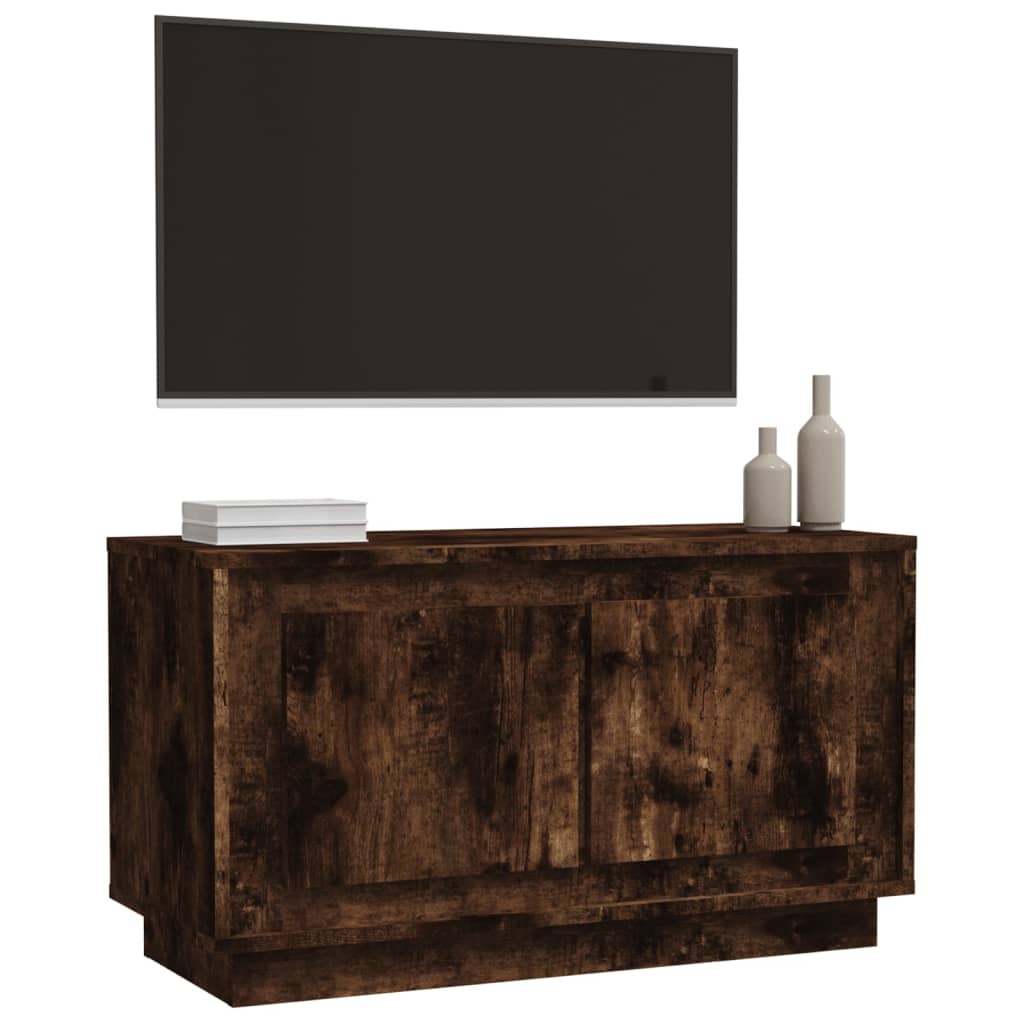 TV-Schrank Räuchereiche 80x35x45 cm Holzwerkstoff