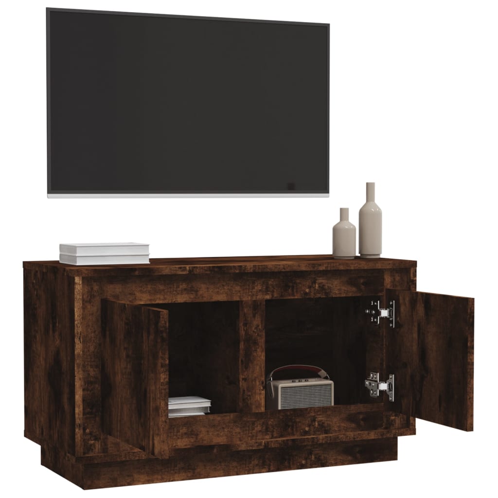 TV-Schrank Räuchereiche 80x35x45 cm Holzwerkstoff