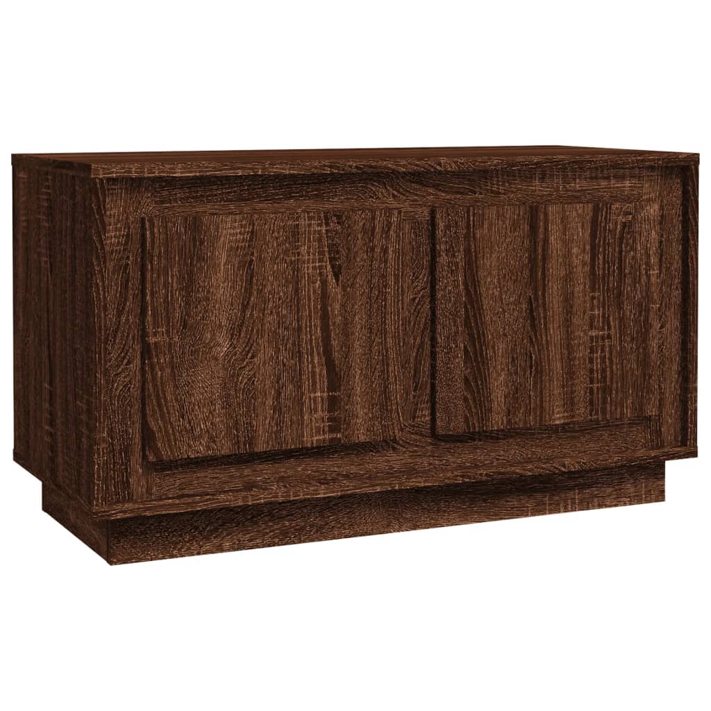 TV-Schrank Braun Eichen-Optik 80x35x45 cm Holzwerkstoff