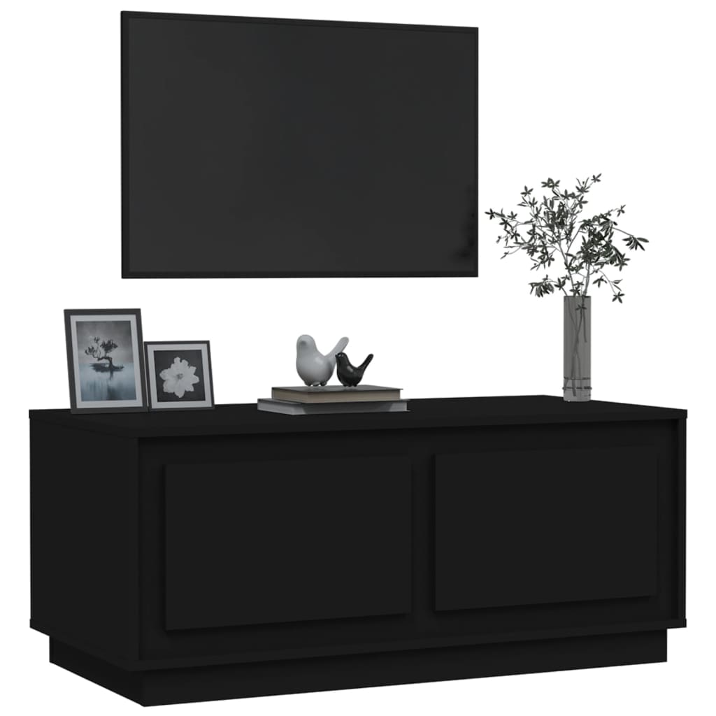 Couchtisch Schwarz 102x50x44 cm Holzwerkstoff