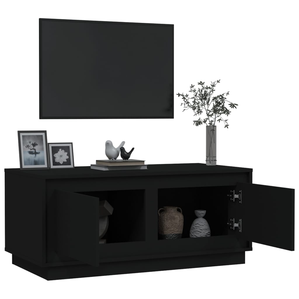 Couchtisch Schwarz 102x50x44 cm Holzwerkstoff