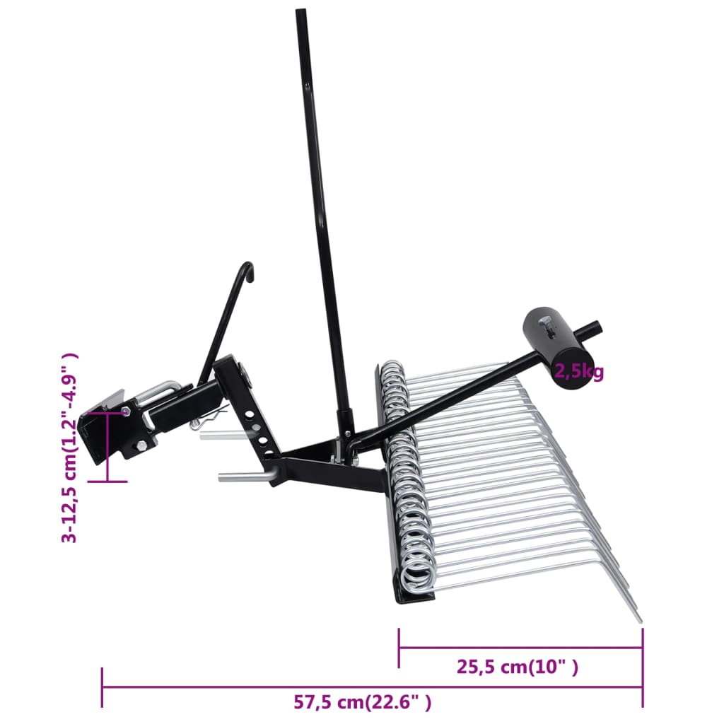 Vertikutierer für Aufsitzmäher 109 cm